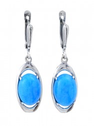 Серьги "Винтаж Дуо" 6489s1SerAkvaGol185p299