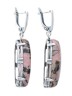 Серьги "Винтаж Дуо" 6841s1SerRodoChe225p205
