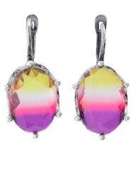 Серьги "Винтаж Дуо" 7616s1SerFianMal265g42