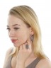 Серьги "Винтаж Дуо" 5860s1SerAgatSer235g180