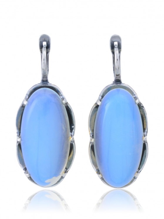 Серьги "Винтаж Дуо" 6387s1SerLunnGol215g1376