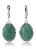 Серьги "Винтаж Дуо" 5141s1SerNefrZel165g1127