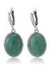 Серьги "Винтаж Дуо" 5141s1SerNefrZel165g1127