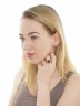 Серьги "Винтаж Дуо" 5910SerAgatKor195g15001