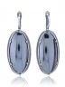 Серьги "Винтаж Дуо" 6326s1SerGemaChe215g180