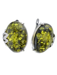 Серьги "Винтаж Дуо" 7418s1SerYantZel255g1222