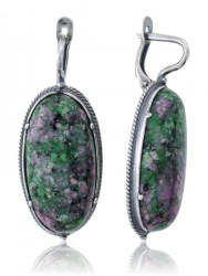 Серьги "Винтаж Дуо" 5861s1SerTsoiZel235g180