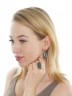 Серьги "Винтаж Дуо" 5861s1SerTsoiZel235g180