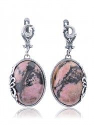 Серьги "Винтаж Дуо" 6138s1SerRodoRoz215g766
