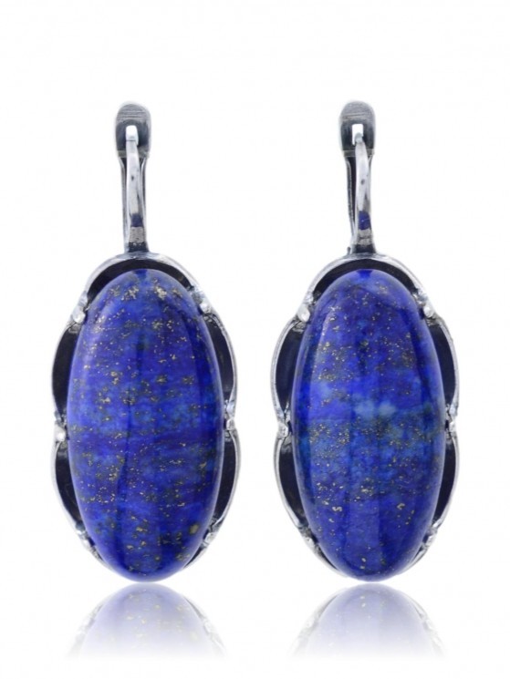 Серьги "Винтаж Дуо" 6388s1SerLazuSin215g1376