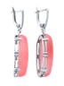 Серьги "Винтаж Дуо" 6843s1SerKvarRoz225p205