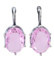 Серьги "Винтаж Дуо" 7618s1SerFianRoz265g42