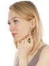 Серьги "Винтаж Дуо" 5741s1SerYantZel1851266