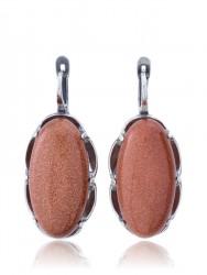 Серьги "Винтаж Дуо" 6389s1SerAvanKor215g1376