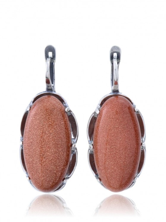 Серьги "Винтаж Дуо" 6389s1SerAvanKor215g1376