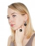 Кольцо "Винтаж Дуо" 5789s2KolAgatChe95p337