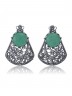 Серьги "Винтаж Дуо" 7169s1SerNefrZel185p340