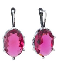 Серьги "Винтаж Дуо" 7619s1SerFianRoz265g42