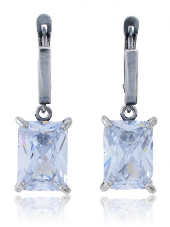 Серьги "Винтаж Дуо" 5280s1SerFianPro185D02019