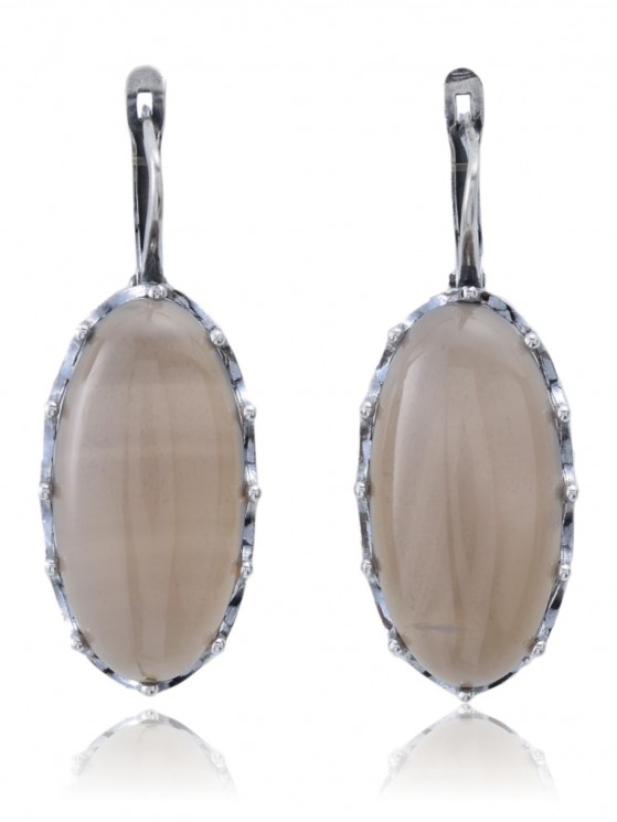 Серьги "Винтаж Дуо" 5742s1SerAgatSer1851266