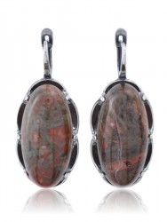 Серьги "Винтаж Дуо" 6390s1SerYashZel215g1376