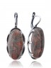 Серьги "Винтаж Дуо" 6390s1SerYashZel215g1376
