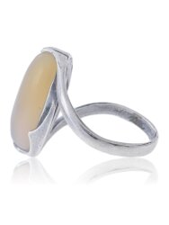 Кольцо "Винтаж Дуо" 5024s2KolAgatSer75p116