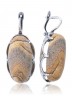 Серьги "Винтаж Дуо" 6391s1SerYashBzh215g1376