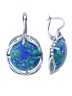 Серьги "Винтаж Дуо" 6544s1SerAzurSin255g146