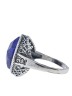 Кольцо "Винтаж Дуо" 6845s2KolLazuSin85p165