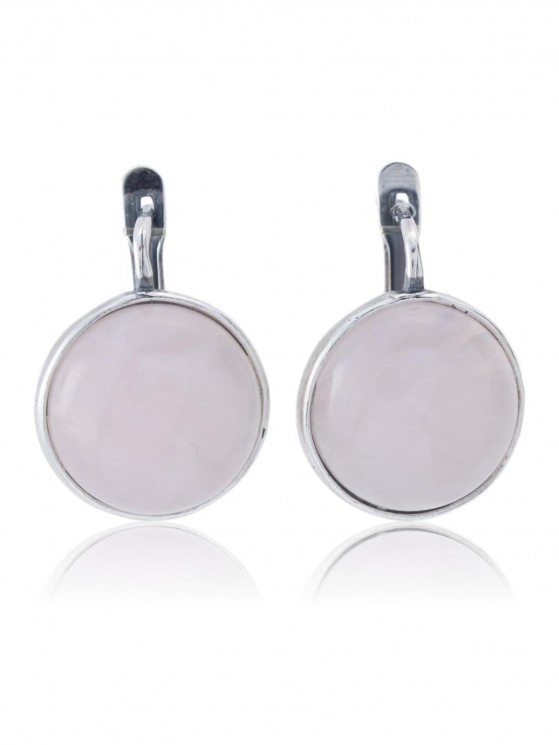 Серьги "Винтаж Дуо" 5095s1SerKvarRoz165g1244