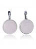 Серьги "Винтаж Дуо" 5095s1SerKvarRoz165g1244
