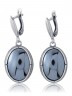 Серьги "Винтаж Дуо" 5145s1SerGemaChe165g1127