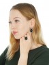 Серьги "Винтаж Дуо" 5606s1SerAvanChe165p334