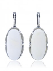 Серьги "Винтаж Дуо" 6393s1SerPerlBel215g1376