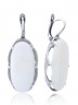 Серьги "Винтаж Дуо" 6393s1SerPerlBel215g1376