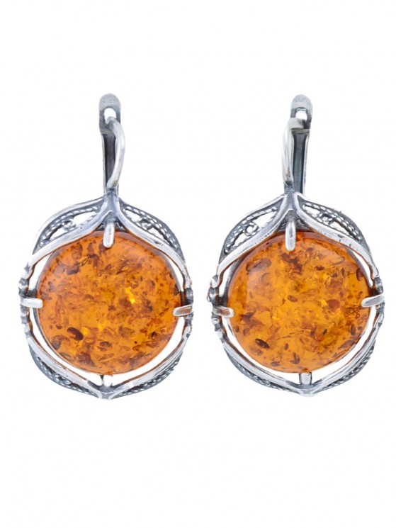 Серьги "Винтаж Дуо" 6546s1SerYantOra255g146