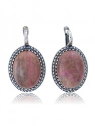 Серьги "Винтаж Дуо" 5608s1SerRodoRoz165p334