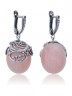 Серьги "Винтаж Дуо" 7173s1SerKvarRoz185g319