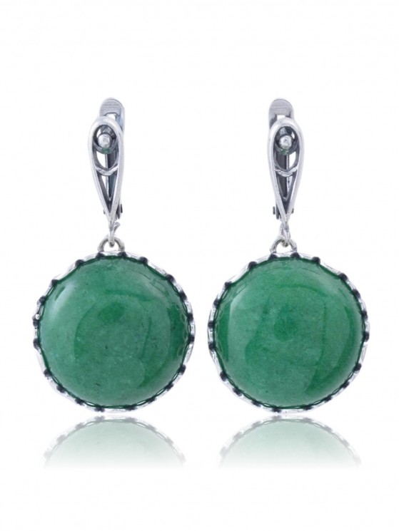 Серьги "Винтаж Дуо" 6333s1SerKhriZel215g1235