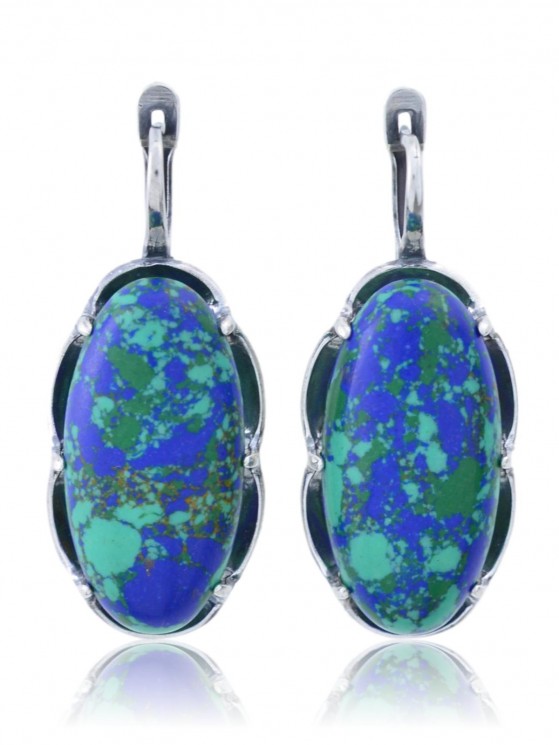 Серьги "Винтаж Дуо" 6394s1SerAzurSin215g1376