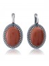 Серьги "Винтаж Дуо" 5609s1SerAvanKor165p334
