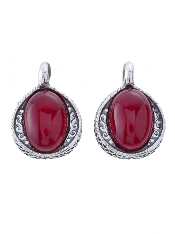 Серьги "Винтаж Дуо" 6849s1SerTurmKra185p165