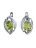 Серьги "Винтаж Дуо" 7425s1SerFianZel185g1121