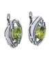 Серьги "Винтаж Дуо" 7425s1SerFianZel185g1121