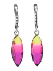 Серьги "Винтаж Дуо" 7624s1SerFianMal265g996