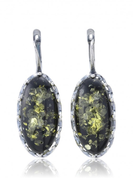 Серьги "Винтаж Дуо" 6195s1SerYantZel215g1266