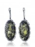 Серьги "Винтаж Дуо" 6195s1SerYantZel215g1266