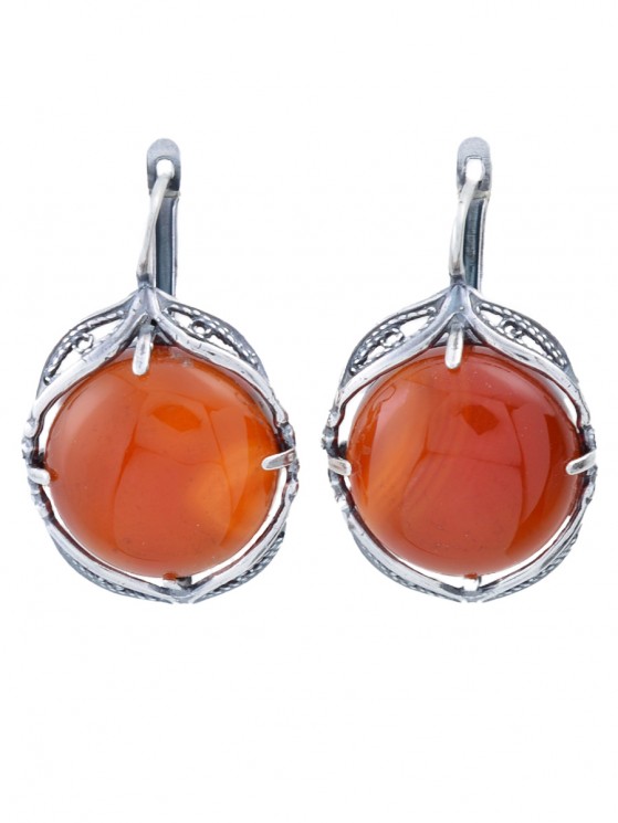 Серьги "Винтаж Дуо" 6548s1SerSerdKor255g146