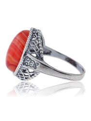 Кольцо "Винтаж Дуо" 5285s2KolAgatOra85p165